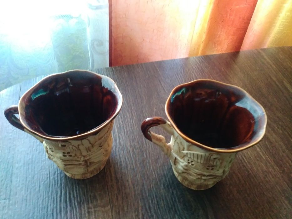 Чашки глиняные, новые