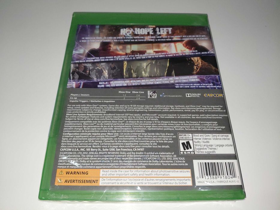 xbox one RESIDENT EVIL 6 PL po polsku horror akcja UNIKAT na płycie v1 gra nowa! folia