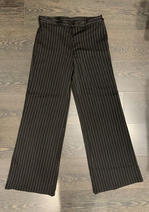 Брюки палаццо в полоску