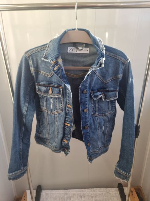 Zara джинсовая куртка с-м джинсовка