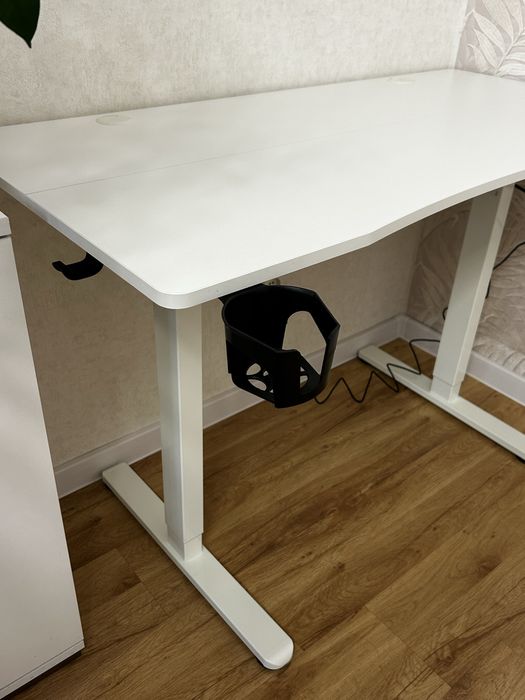 Biurko elektryczne białe silver monkey 120x60 NOWE