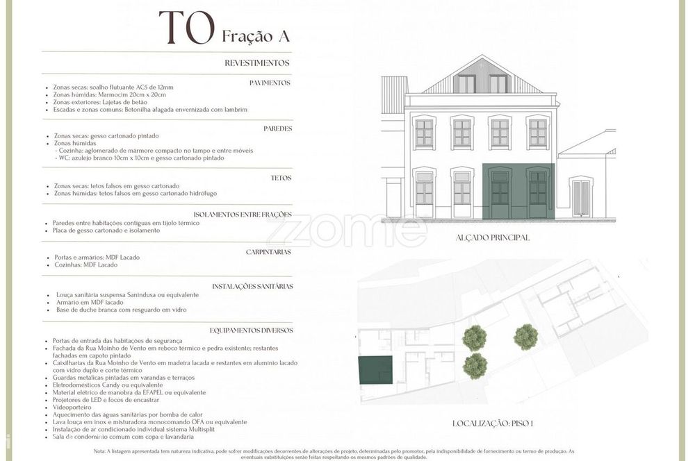 Apartamento T0 A Condominio Moinho de Vento