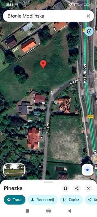 Działki budowlane 1279 m² i 858 m² – Błonie – ul. Modlińska / Krzywa