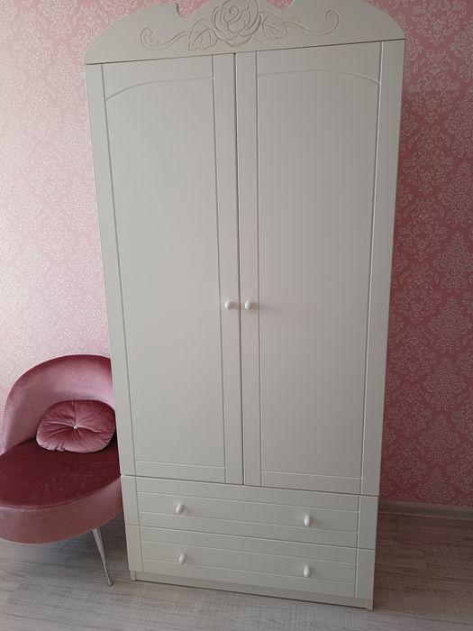 Szafa biała Meblik Bianco Fiori dziewczęca