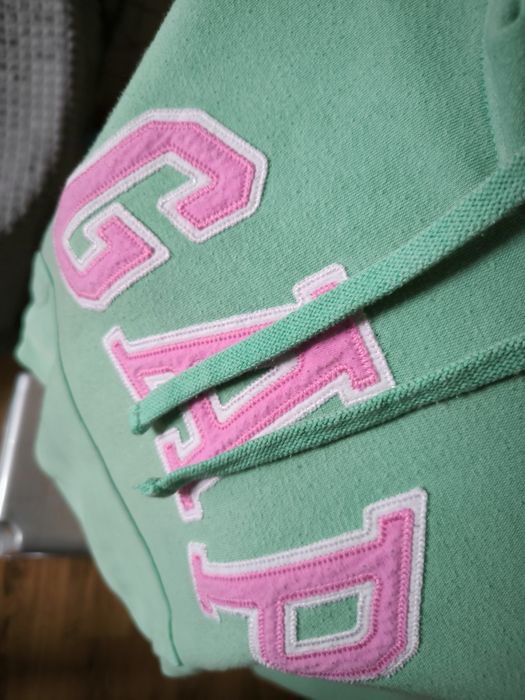 GAP bluza damska z kapturem M petite seledyn