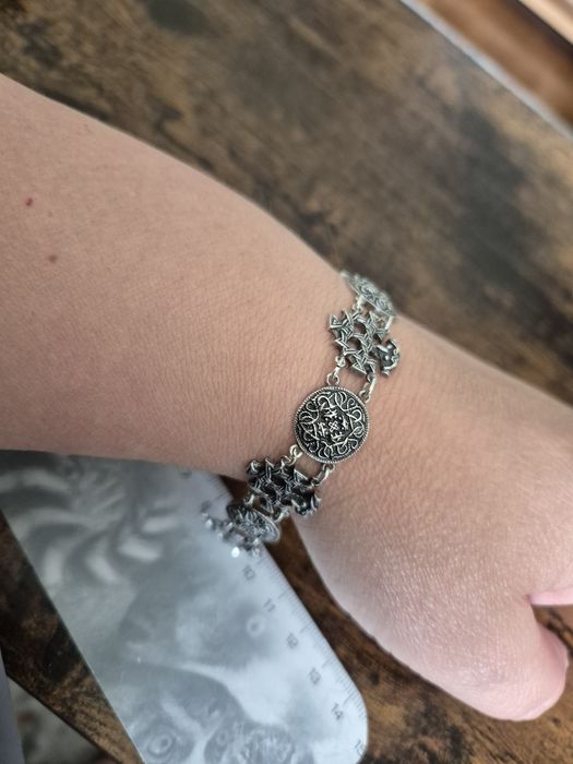Bransoleta srebro 925 wzór orientalny