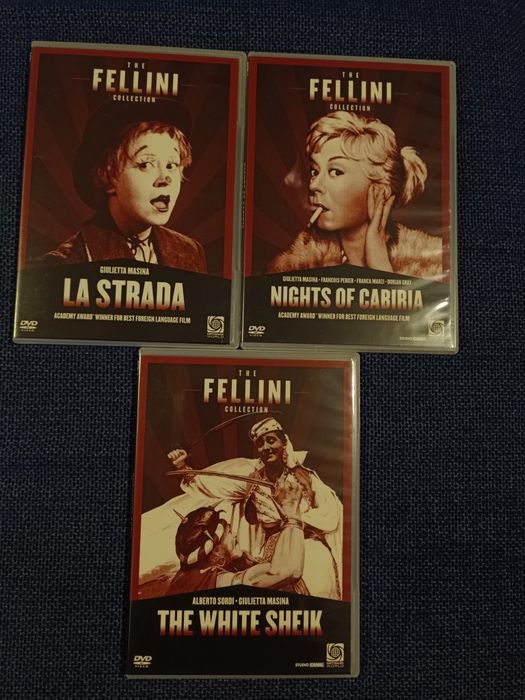 Coleção de Federico Fellini em DVD - 3 filmes (portes grátis)
