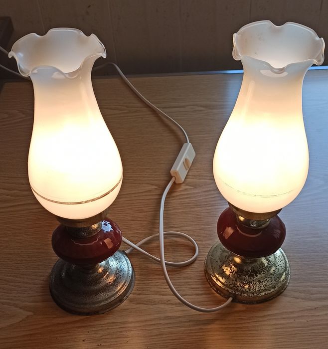 Conjunto 2 candeeiros vintage