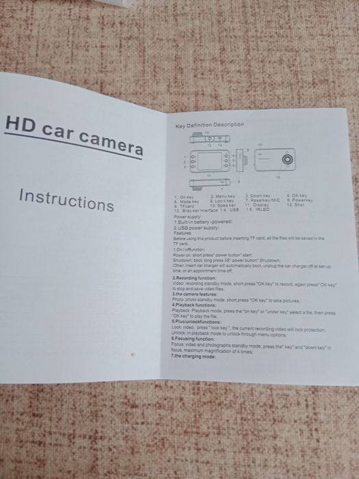 Wideorejestrator samochodowy Full HD 1080