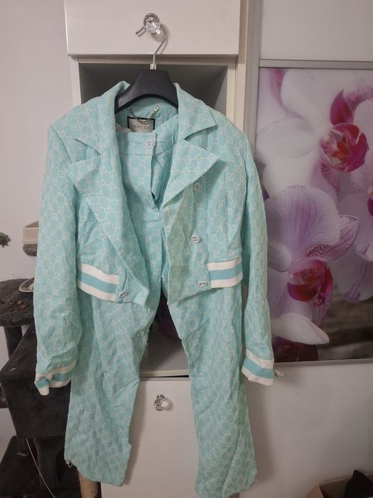 Obłędny komplet Gucci miętowy