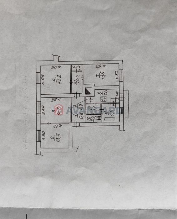 Продам 4-х комнатную квартиру. Нагорный. Сталинка