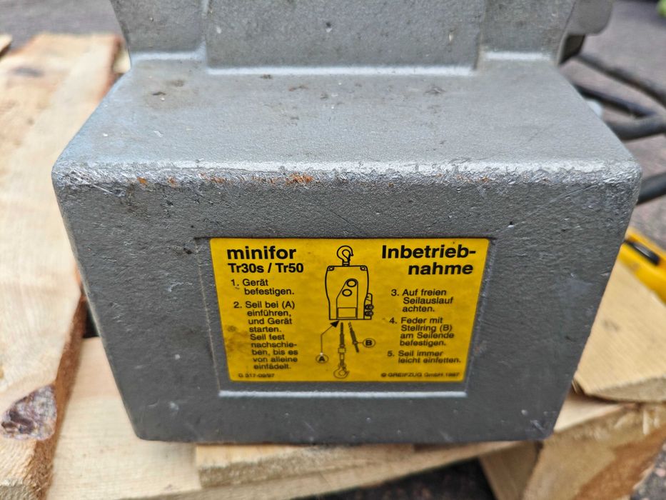 Wciągarka linowa MINIFOR TR50 500kg 230V wciąg wciągnik