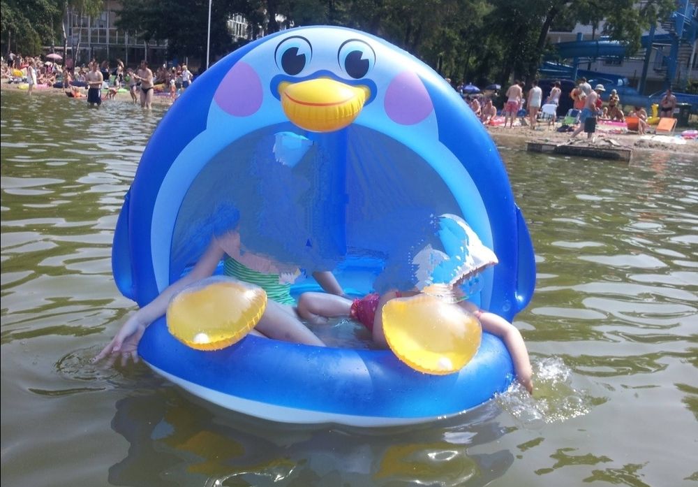 Dmuchany basen/"materac"  Pingwin z daszkiem