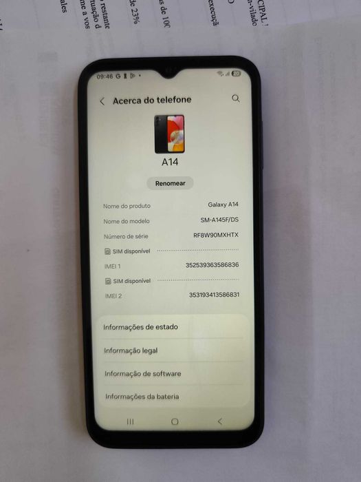 Samsung A14 Preto