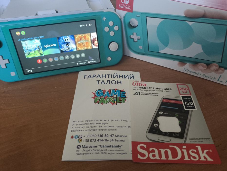 Nintendo switch lite 256gb
