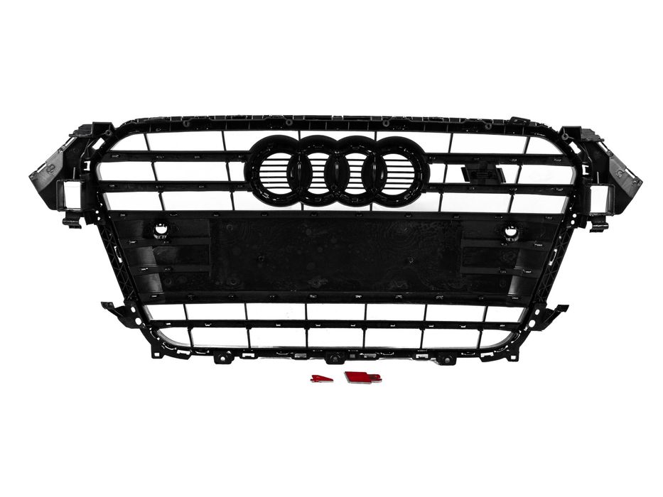 Audi A4 B8 Решітка S-style (2012-2015, чорна з хромом)