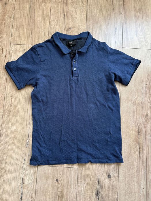 Синее мужское поло футболка oodji оджи