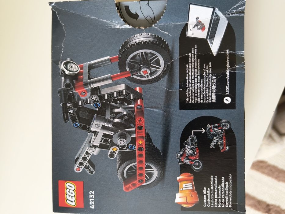 Набір Lego technic 2 in 1 42132, мотоцикл