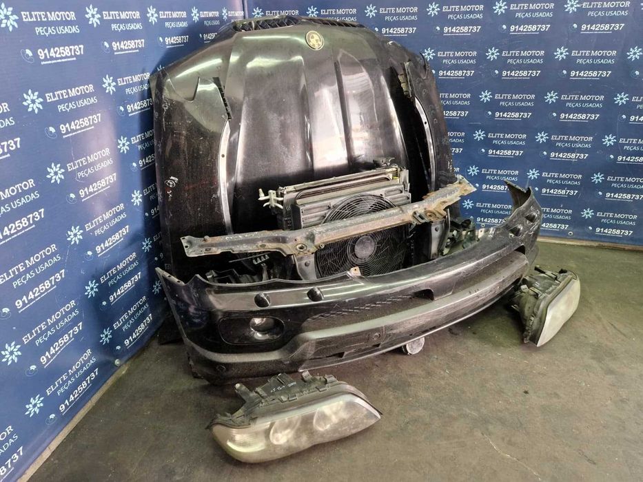 Frente completa usada BMW X5 E53 FACELIFT 3.0D capot parachoques oticas guardalamas radiador