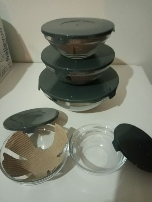 5 Tupperwares Vidro