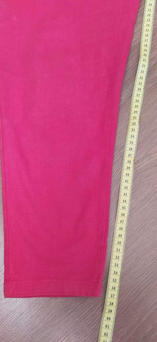 Штанці, брюки на високій посадці червоні