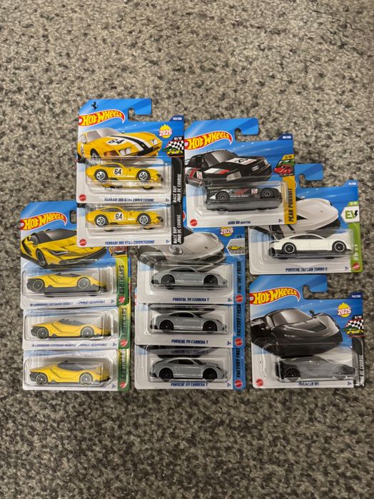 Hot wheels Ferrari, Lamborghini, Porsche, Mclaren, Audi