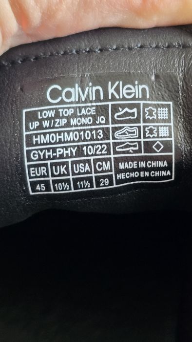 Оригінальні шкіряні кросівки/кеди Calvin Klein (CK) Black. Нові.