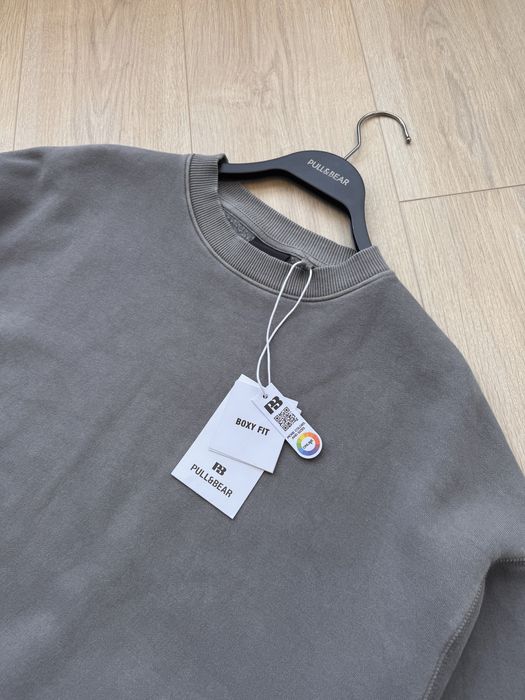 Чоловічий Світшот PULL&BEAR Boxy Fit Sweatshirt Свитшот Кофта Мужская Новая Худи