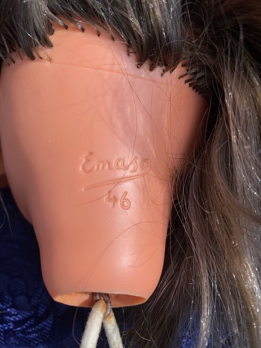 Emaso! 1950-е! Кукла тортулон Западная Германия винтаж длинноволосая