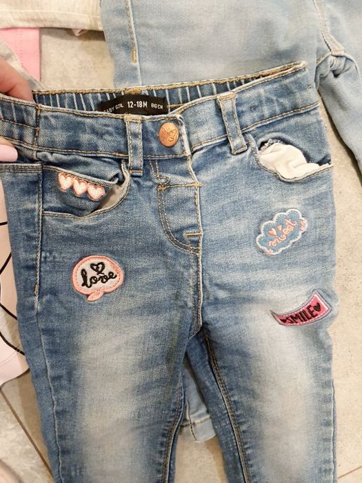 Zestaw paka ubrań 80-86 wiosna