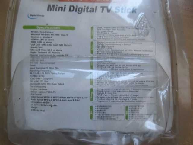 Tuner TV USB do komputera DVB-T z pilotem