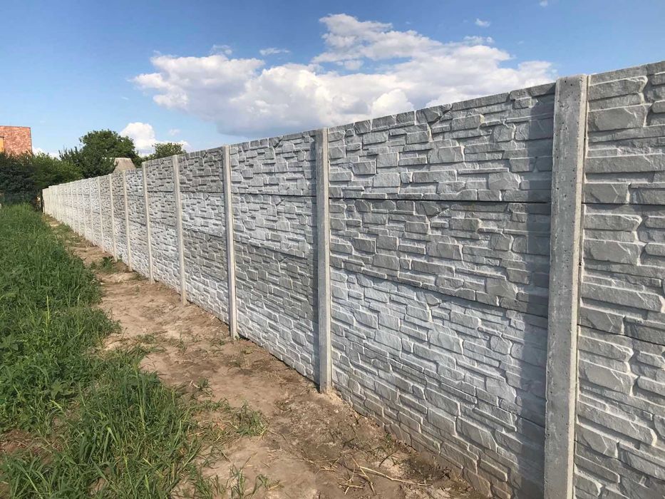 Еврозабор от производителя (бетонный забор) Киев и обл. Євідновлення.