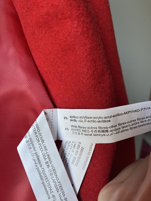 Plaszcz z wełną Stradivarius rozmiar L