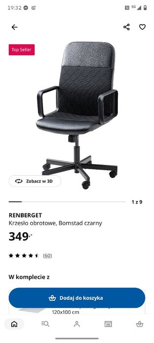 Fotel do biurka IKEA