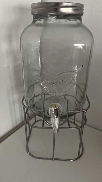dispensador de bebidas de vidro