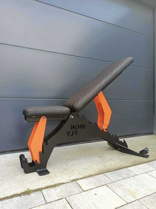 Ławka regulowana – Polska produkcja, Iron Fly (Pikowana)