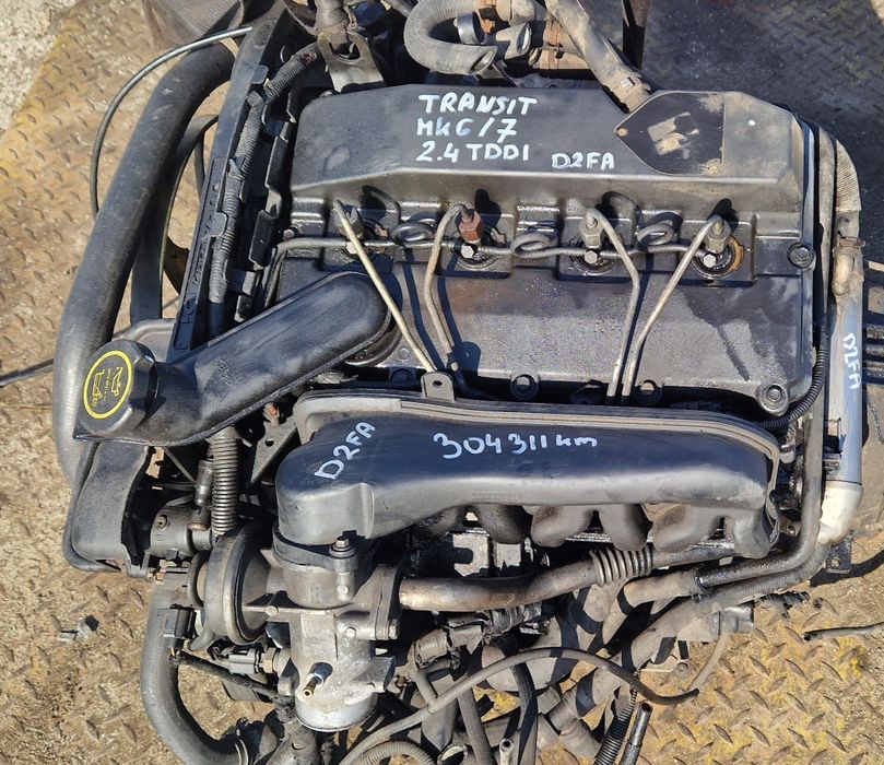Silnik Kompletny 2.4 TDDI D2FA Transit Mk6 mk7 00-14r  304tkm SPRAWNY