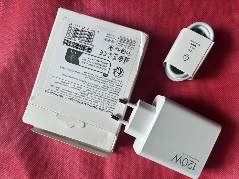 Оригінальна зарядка Xiaomi 120W та 90W HyperCharge з Turbo кабелем 6A (BHR9462EU)