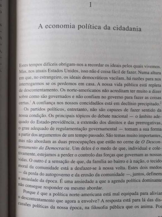 O Descontentamento da Democracia - Michael J. Sandel