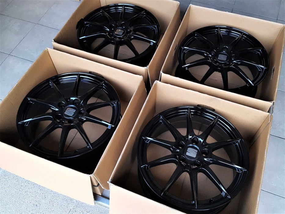 Alufelgi 17 5x112 Seat Leon Ateca Toledo Altea Audi A3 Czarne ! 261#