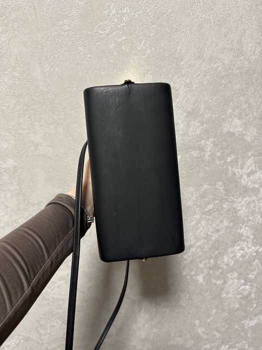 Стильна сумка чорна маленька брендова Versace