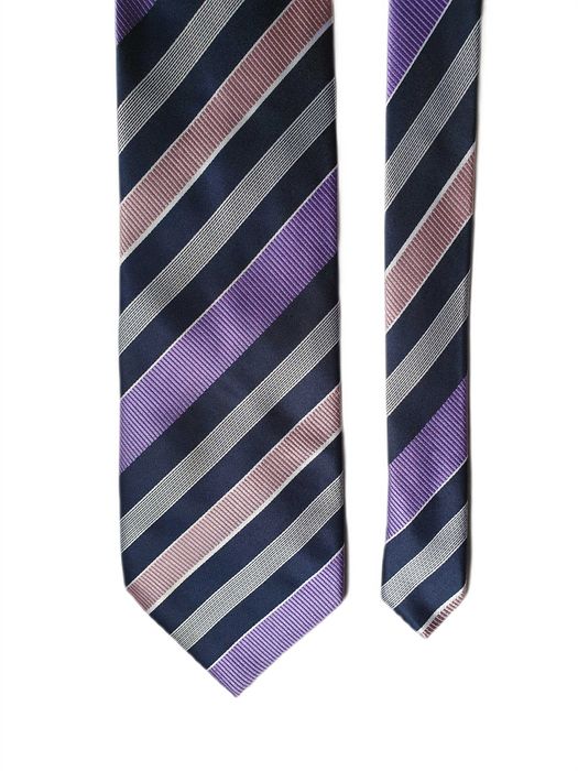 Krawat Metamorfosi Metamor Fosi Fioletowy różowy granatowy (Z)