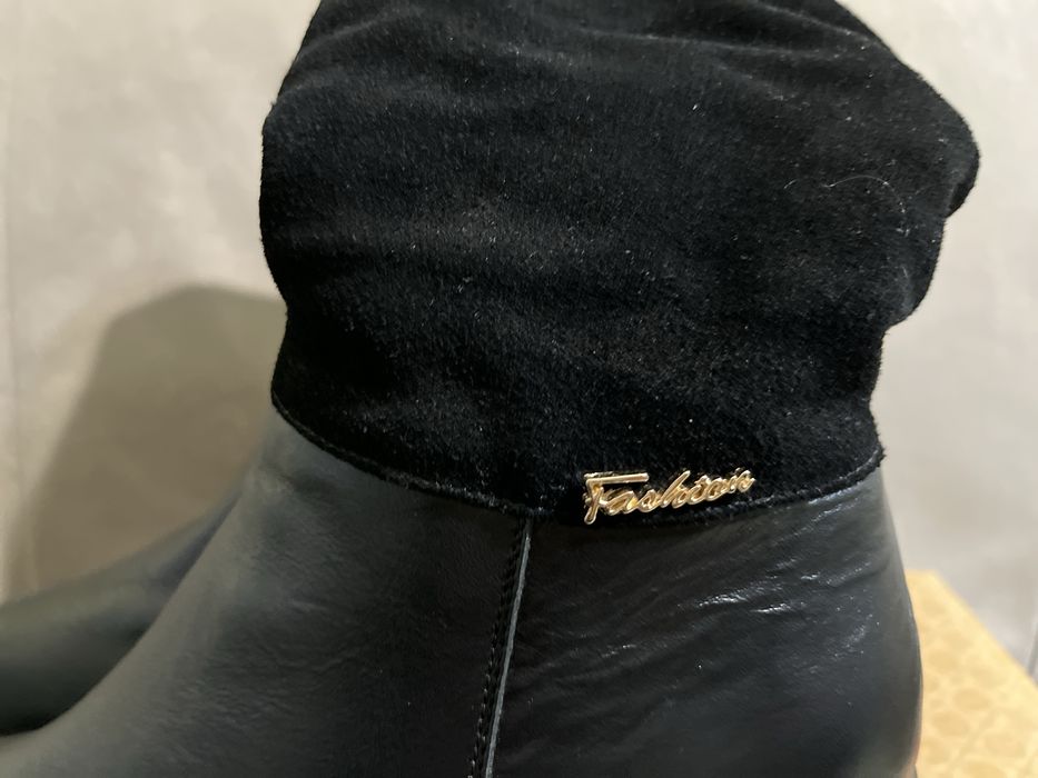 РОЗПРОДАЖ Черевики зимові на овчині шкіряні замшеві