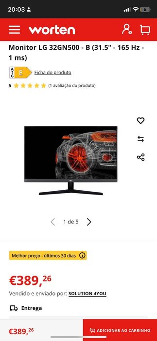 Monitor Gamer “31.5”
