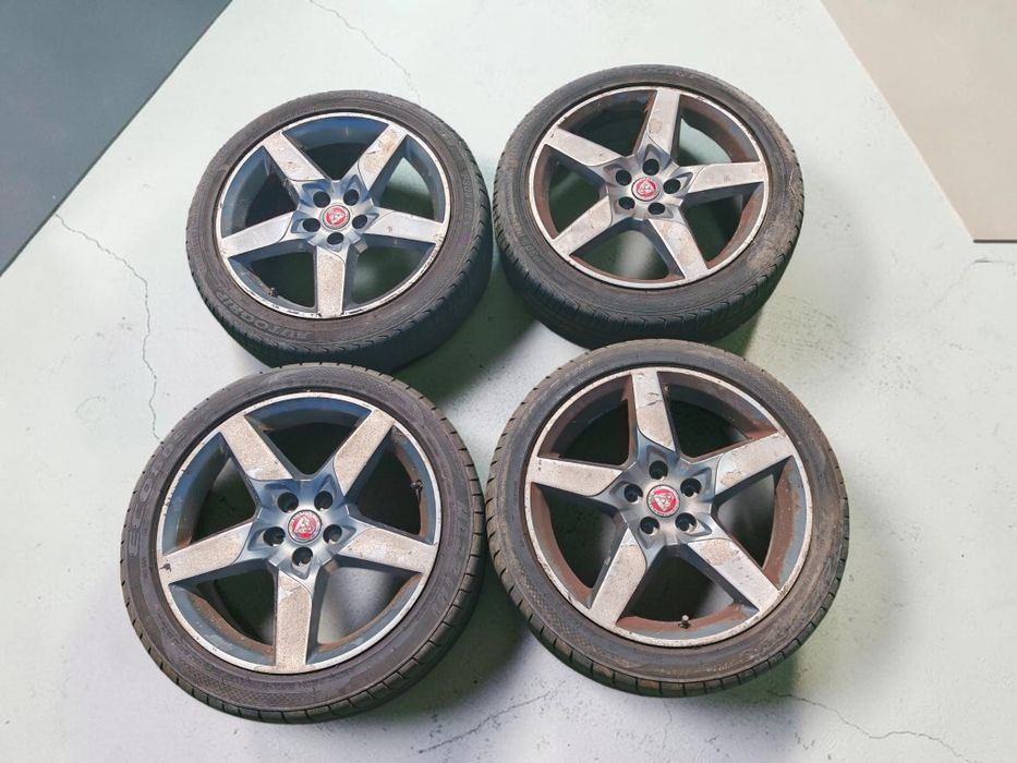 Jaguar Aluminiowe Felgi R-Sport 18 cali 18" Szerokość 7.5J 8.5J 5x108 Ford Volvo + Opony