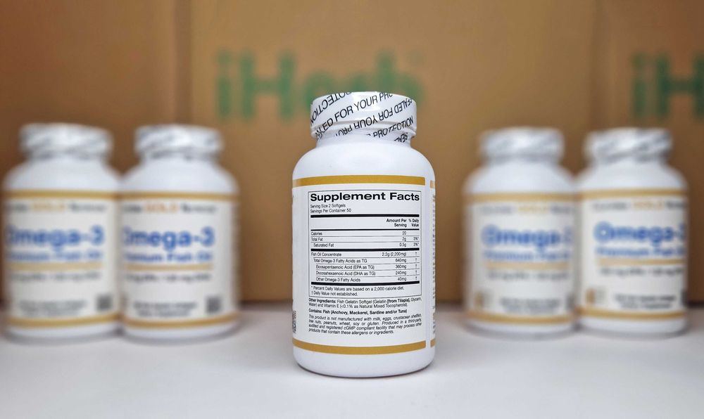 Омега 3 (риб'ячий жир) California Gold Nutrition, 100 і 240шт. Omega-3