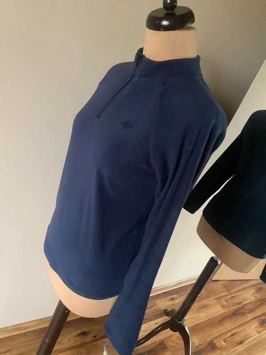 Xs s 4f granatowy polar sweter cieply kurtka golf stojka 36