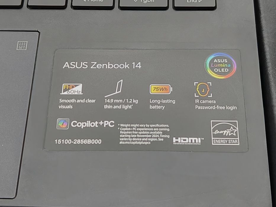 Asus zenbook 14 oled um3406K 16/512gb
