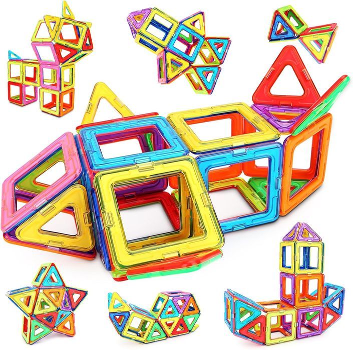 Magnetic Building Blocks - STEM ABS Set - 48 pcs, 3+