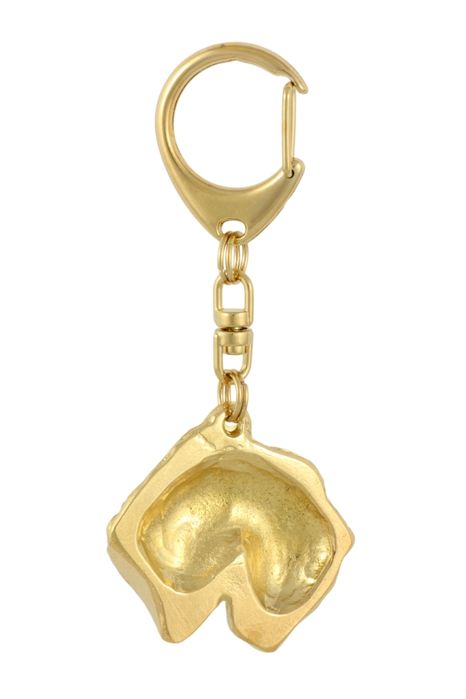 Irish soft coated wheaten terrier brelok pozłacany w pudełku Art-Dog